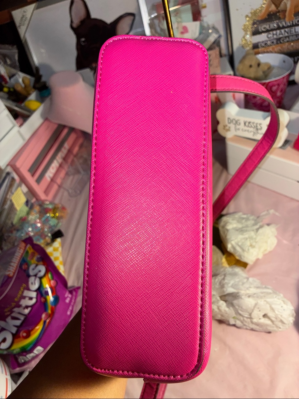 Kate Spade Hot Pink Crossbody with Gold Hardware - Picture 10 of 11